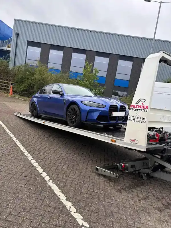 BMW M3 performance car recovery transport