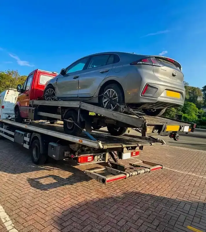Hyundai Ioniq hybrid car recovery transport service