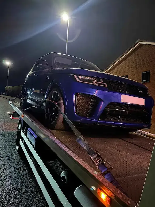 Range Rover Sport SVR night recovery service