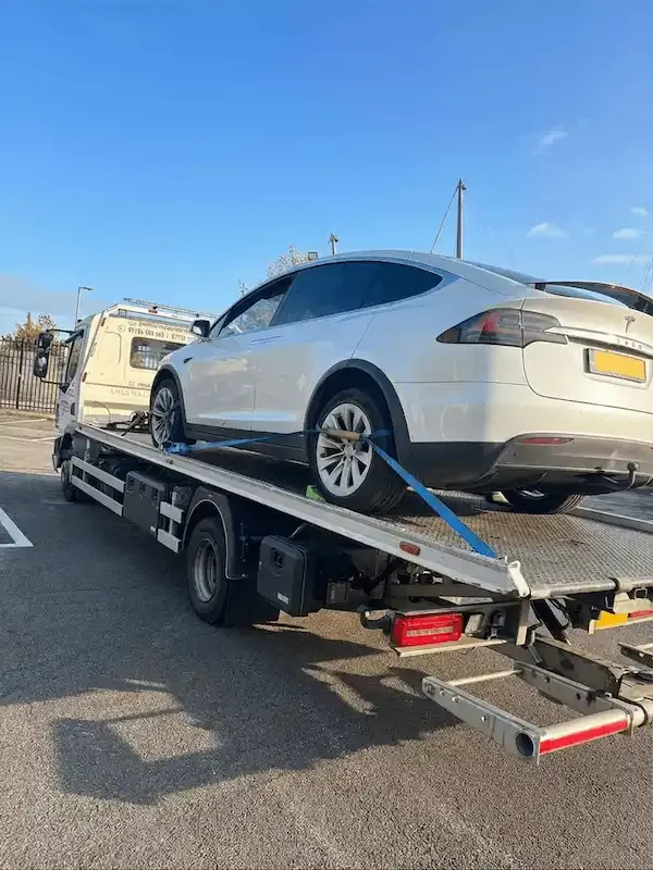 Tesla Model X electric car recovery service in Stoke-on-Trent